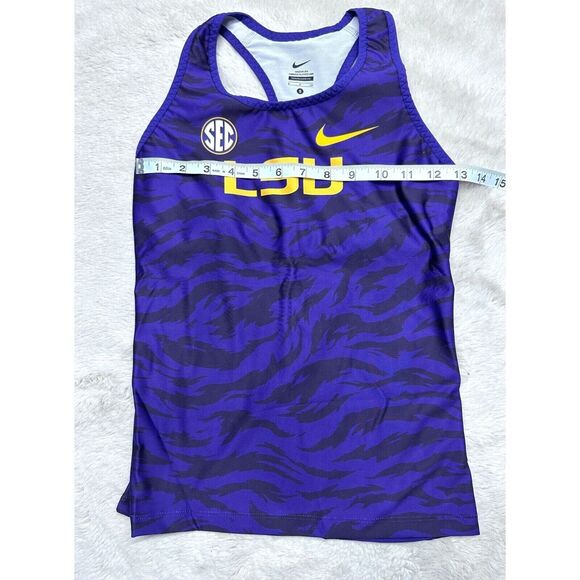 Nike Pro Elite LSU Tigers Track Field Running top Singlet 825142-XXX Women Small - Picture 6 of 7